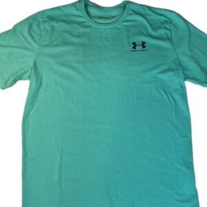 Under Armour Basic Tee Men's Size XL Short Sleeve Loose Fit Crew Neck Green EUC